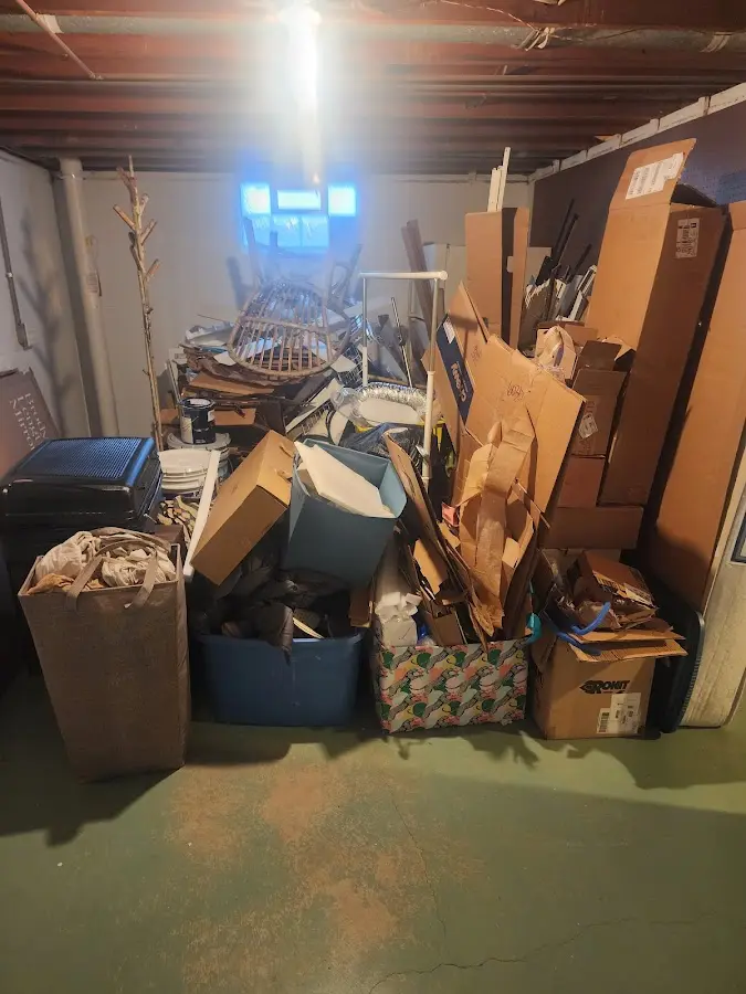 Roll-off dumpster container at job site for Yard Waste Dumpster Rental in Rigby